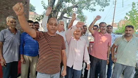 hiranagar news, protest news