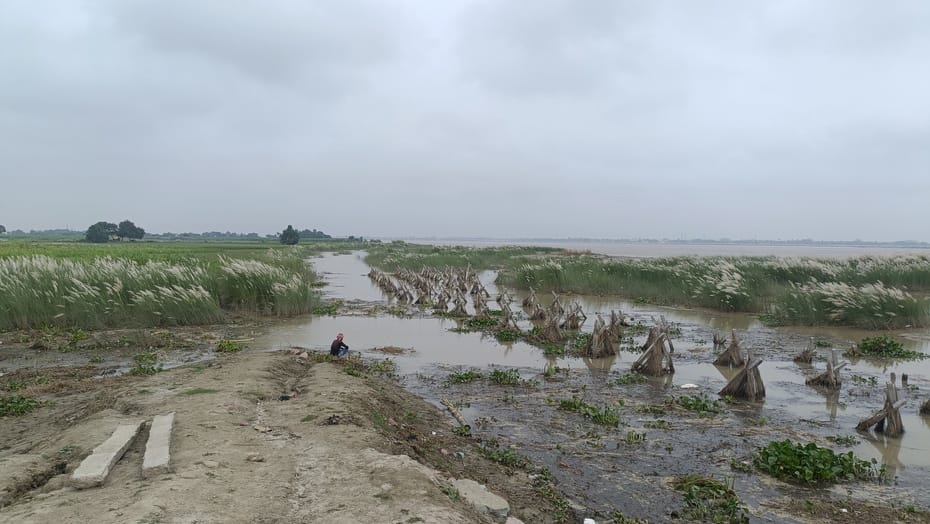 13 houses got submerged in the river due to erosion in just ten days