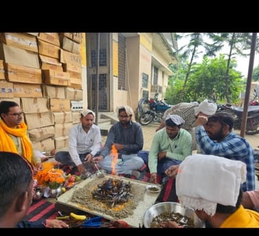 Havan was performed on Vishwakarma Jayanti