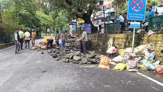 Danger increases further in Lower Mall Road due to rain