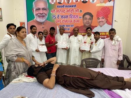 BJP workers did service work