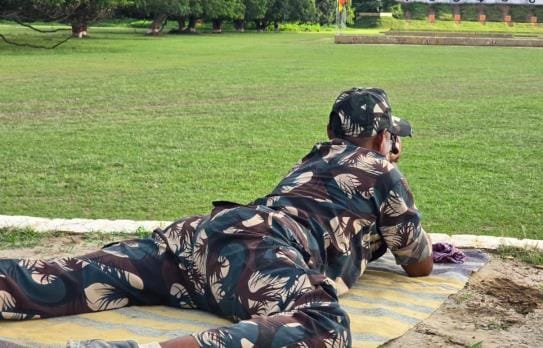 Vinish, Manish, Shivam and Santosh won the rifle shooting competition