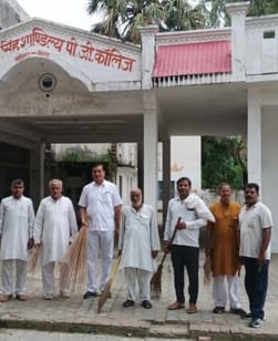 Cleanliness drive was conducted in the college campus