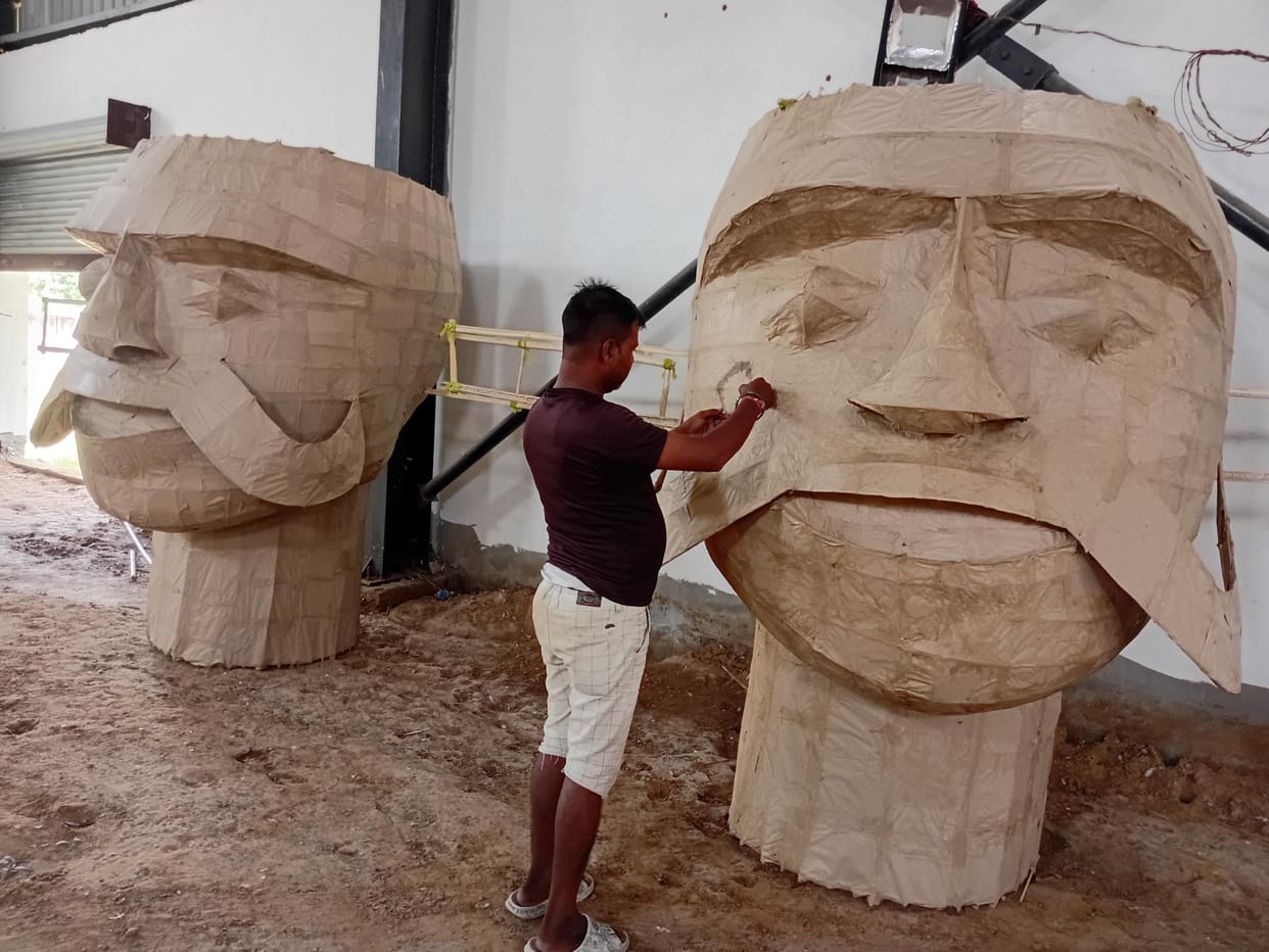 In Siwani, 70 feet tall effigy will be burnt and in Hisar, 55 feet tall effigy will be burnt