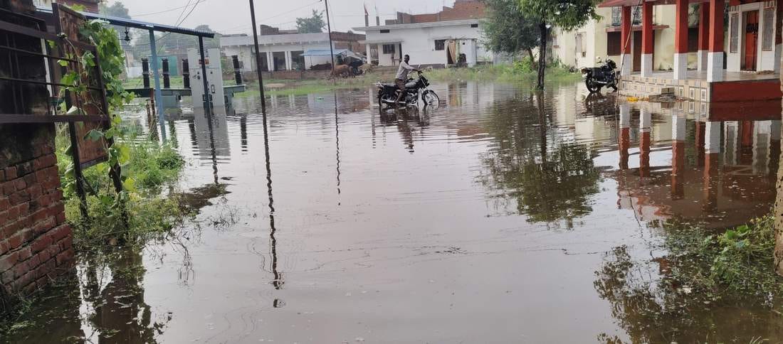 Water entered the switch yard due to lack of boundary wall