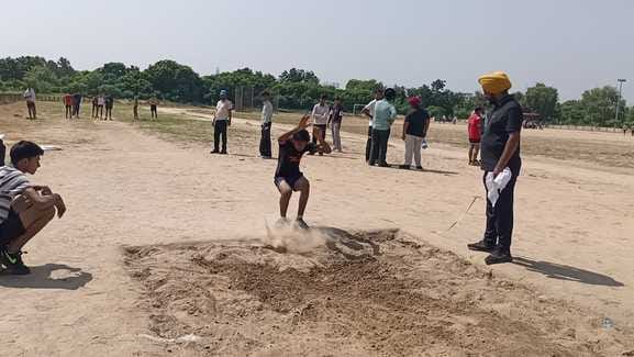 Rahul wins the Under-19 javelin throw