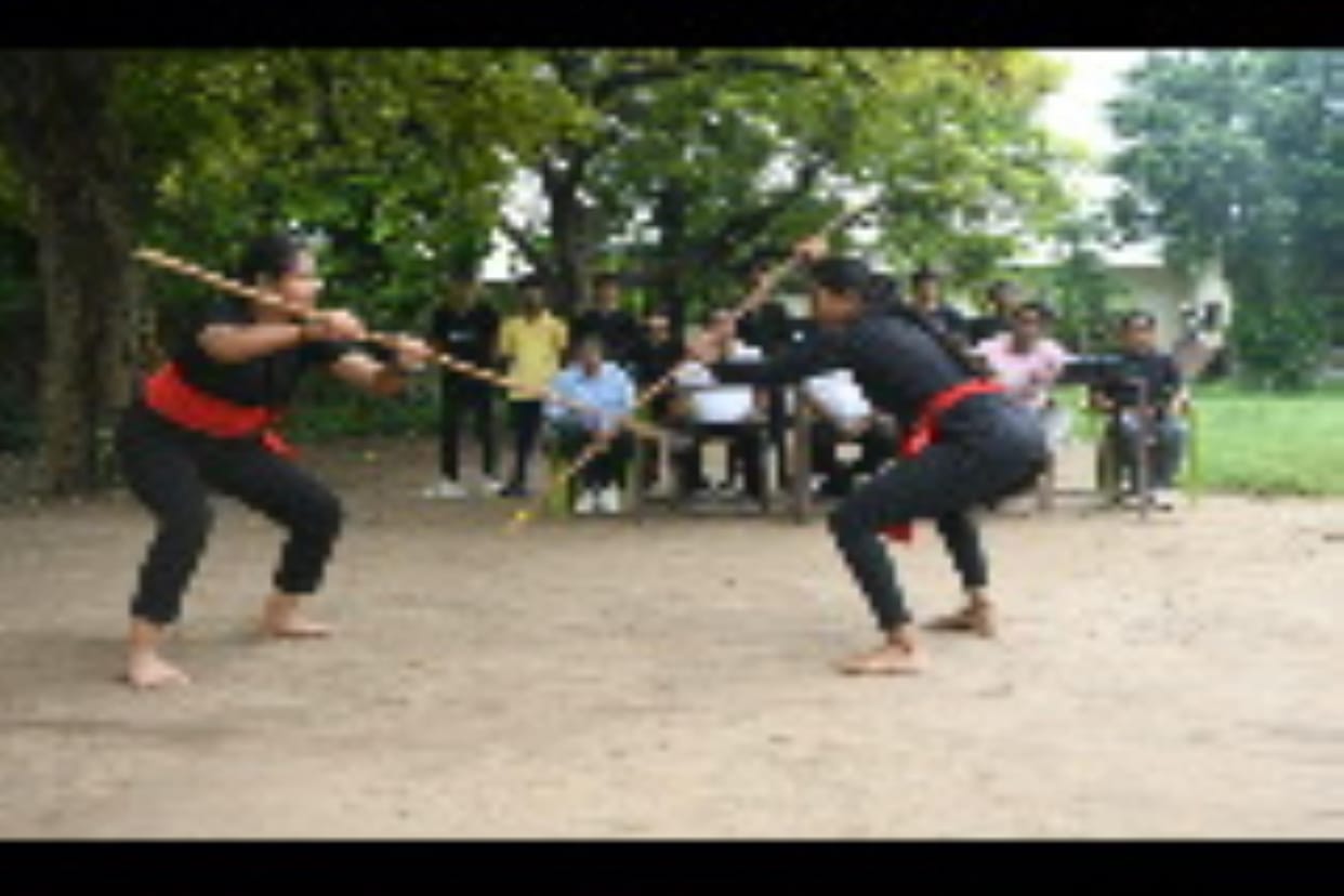 Demonstration of indigenous sport Kalaripayattu