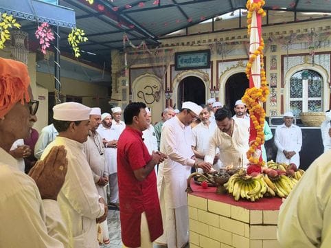 Akhand recitation of Shri Ramayan done in Dharamshala Mahanta