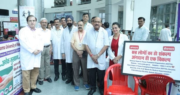 55 units of blood collected in PGI camp, 20 people filled organ donation affidavit