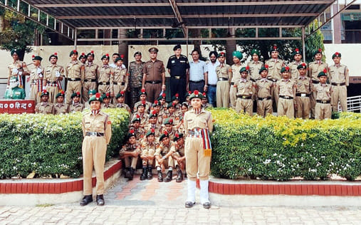 Colonel Harpreet Singh inspected NCC Sub Unit Guhla.