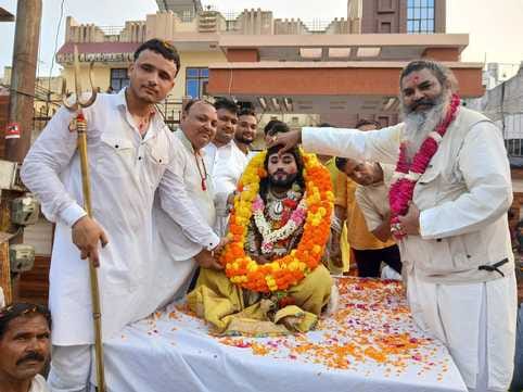 Lord Shiva's wedding procession was taken out