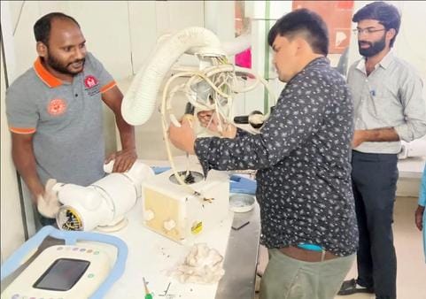 X-ray head tube of digital machine replaced after 25 days