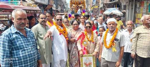 Procession taken out on the birth anniversary of Lord Vishwakarma