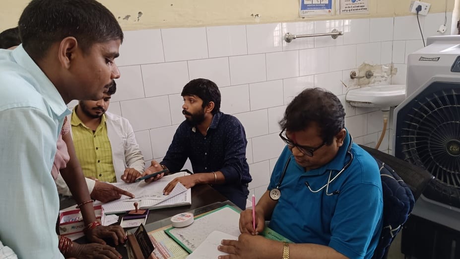There was a queue of viral and fungal patients in the hospital