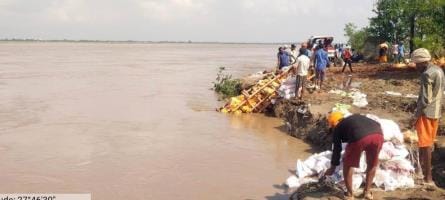 35 villages surrounded by floodwaters