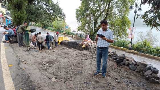 Ramp construction work on Lower Mall Road in full swing