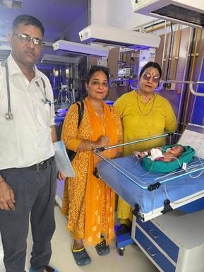 The newborn girl is doing well and will be handed over to the State Adoption Authority.