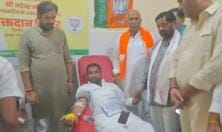 79 people donated blood in the camp