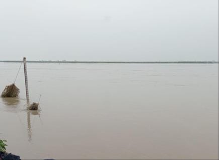 Saryus water level increased again after a day of decrease