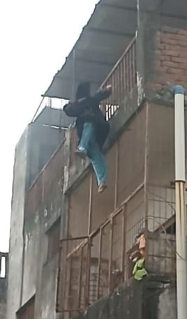 Upset over husband's second marriage, woman jumps from second floor