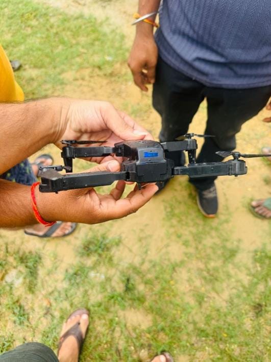 Villagers found drone in the fields of Govindpur village
