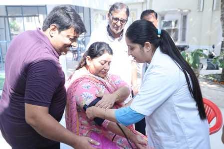 1500 patients were screened for various ailments free of cost at the camp.