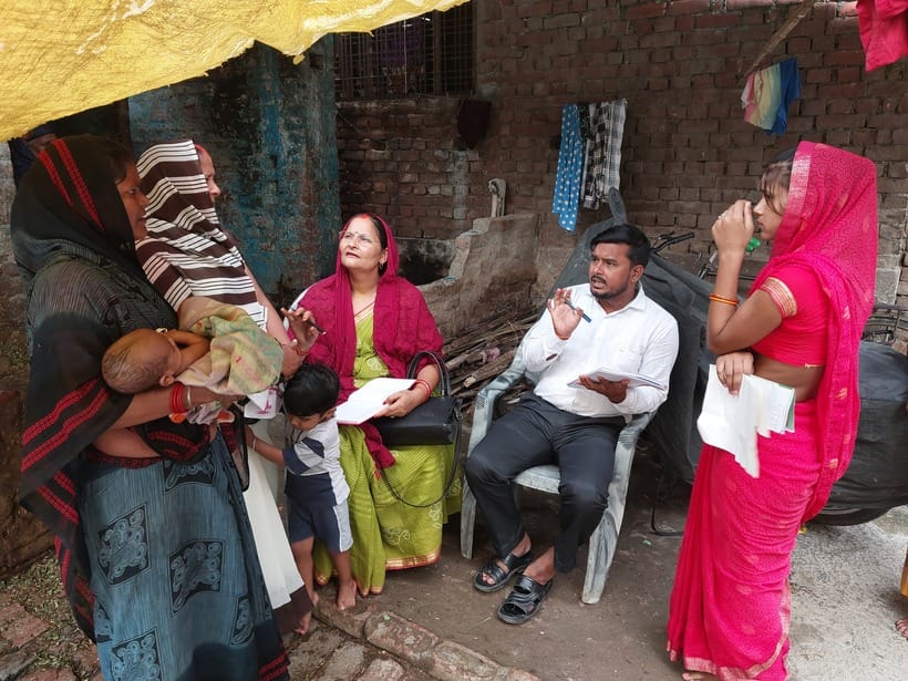 UNICEF team evaluated the work of ASHA, Anganwadi and companions