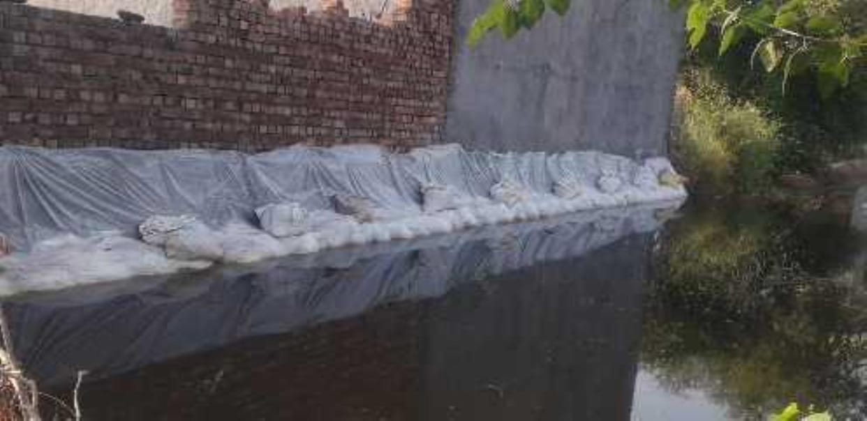 Crops were submerged, walls of houses began to collapse