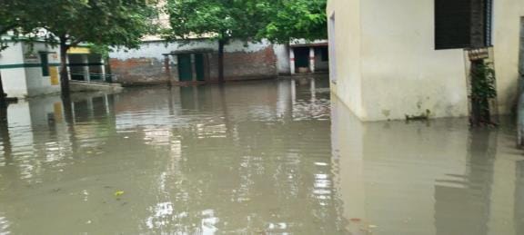 Sewer water entered the BRC campus.