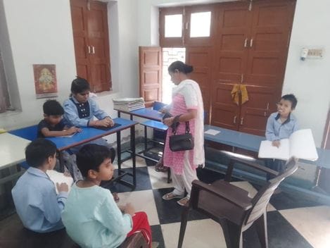Kanta sees not with her eyes but with her passion...giving light to children through Braille
