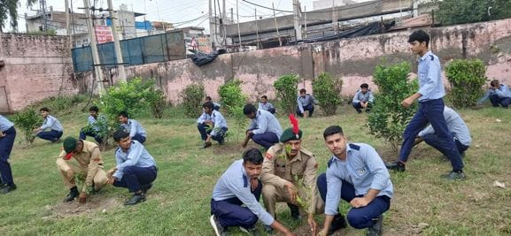 Cleaning done in ITI campus, trees were also planted