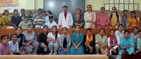 Information given to girl students about prevention from AIDS