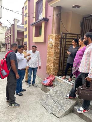Water was tested at four places in Chakravarti Mohalla.
