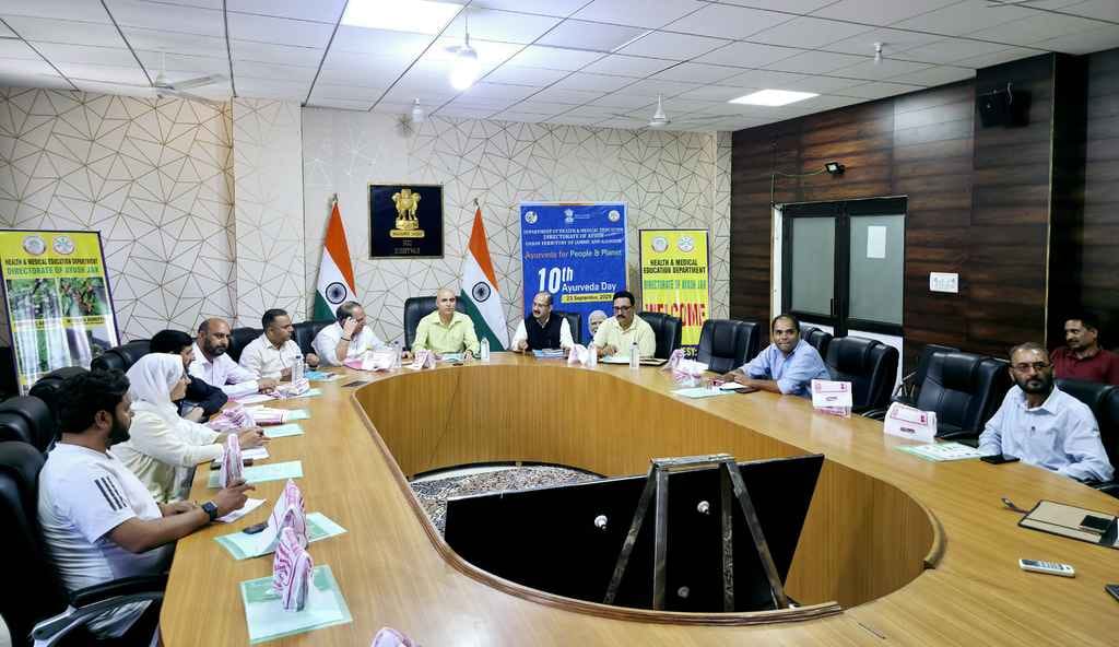 Kishtwar, DC Pankaj kumar Sharma, Review Meeting, Ayush Society