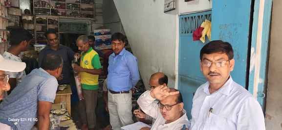Samples of six items including gram flour, buckwheat flour and peanuts were taken.