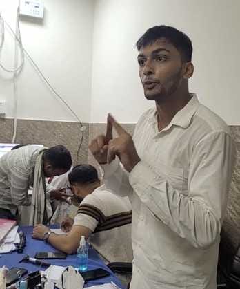 A doctor suffering from a brain disorder behaved rudely with his patients.