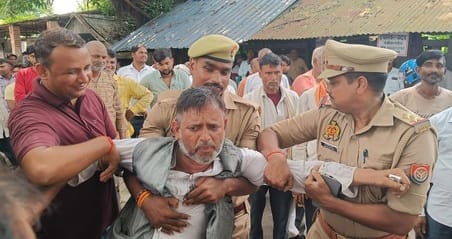 Nagendra was taken into custody before the funeral procession of the sub-registrar was burnt.