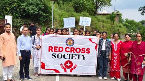 A rally against drug abuse raised awareness at Chintpurni College