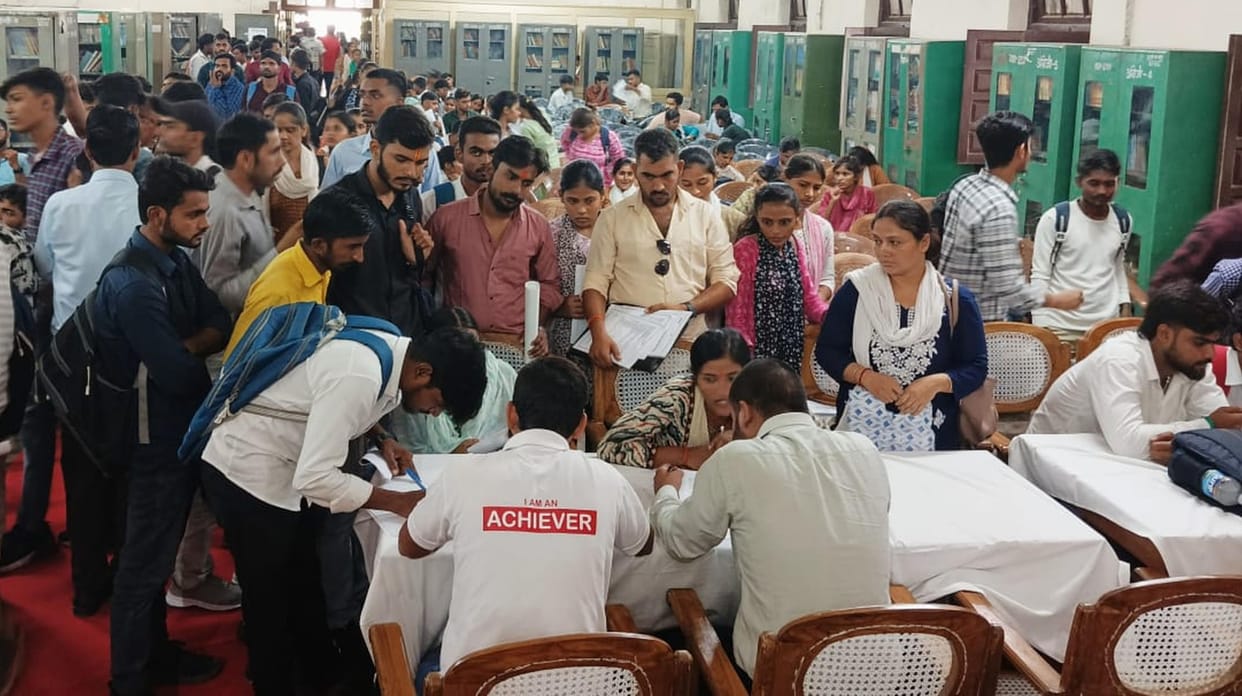 Enthusiasm shown in the fair, 1250 youth were interviewed