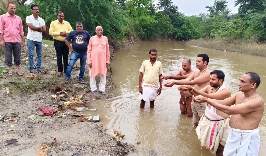 Mass cremation of unclaimed bodies