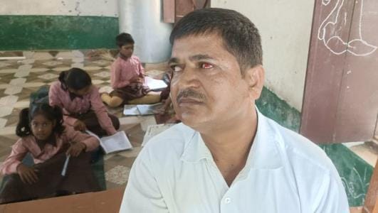 Headmaster and assistant teacher clash in front of children, fight