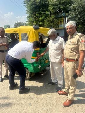 Reflector tape installed on more than 100 vehicles