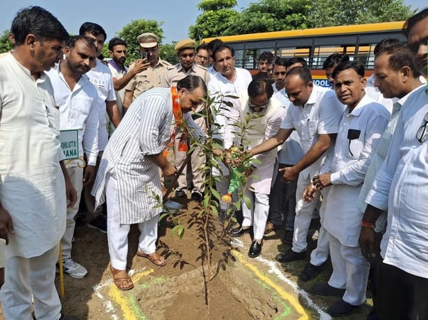 MLA gave the message of saving the environment