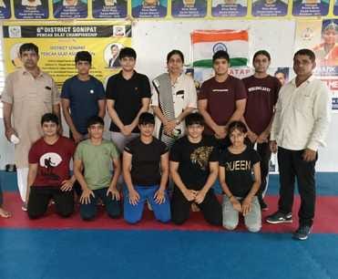 Girls won 16 medals in state level school wrestling games