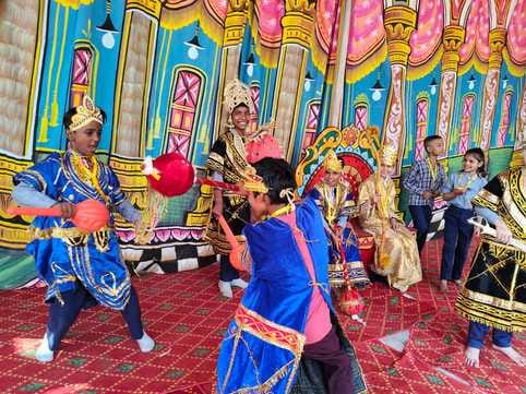 Students will be seen in the roles of Ram, Lakshman and other characters from Ramayana.