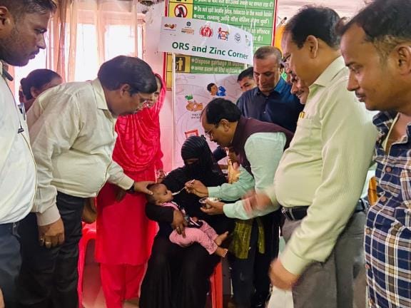 The MP performed the Annaprashan ceremony for the child.