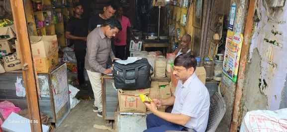 Food team took samples of water chestnut flour and peanuts