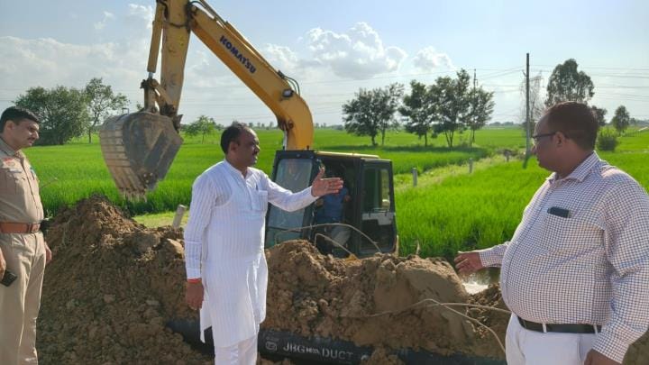 Rainwater can be drained from Bawanikheda town in three days.