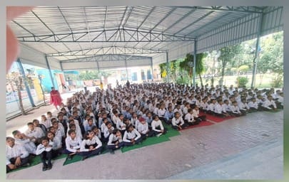 Students were made aware about crime prevention and drug abuse.