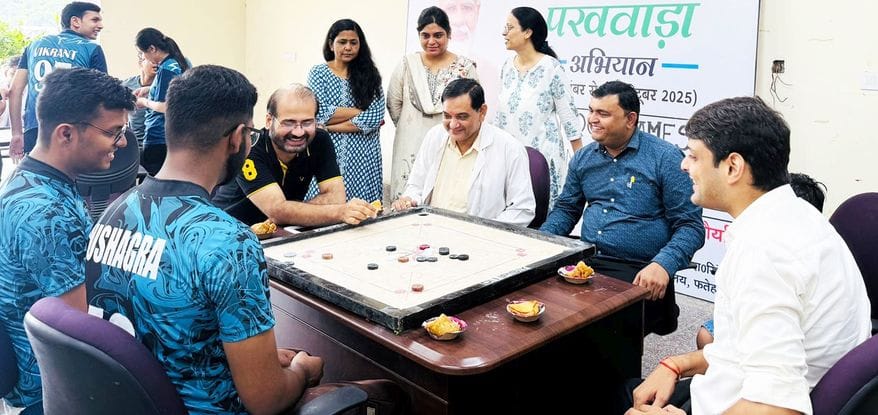 Talent shown in chess, carrom and ludo